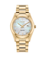 Eco-Drive Ladies Gold Analogue Watch_0