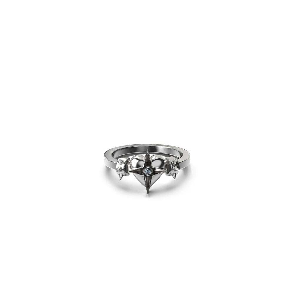 Celestial Heart Ring Silver_0