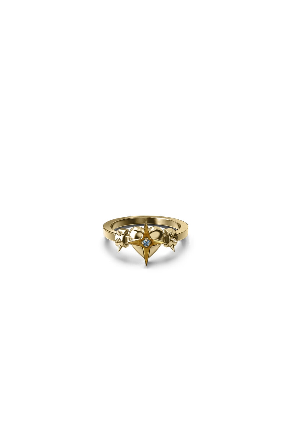 Celestial Heart Ring Gold Plated_0