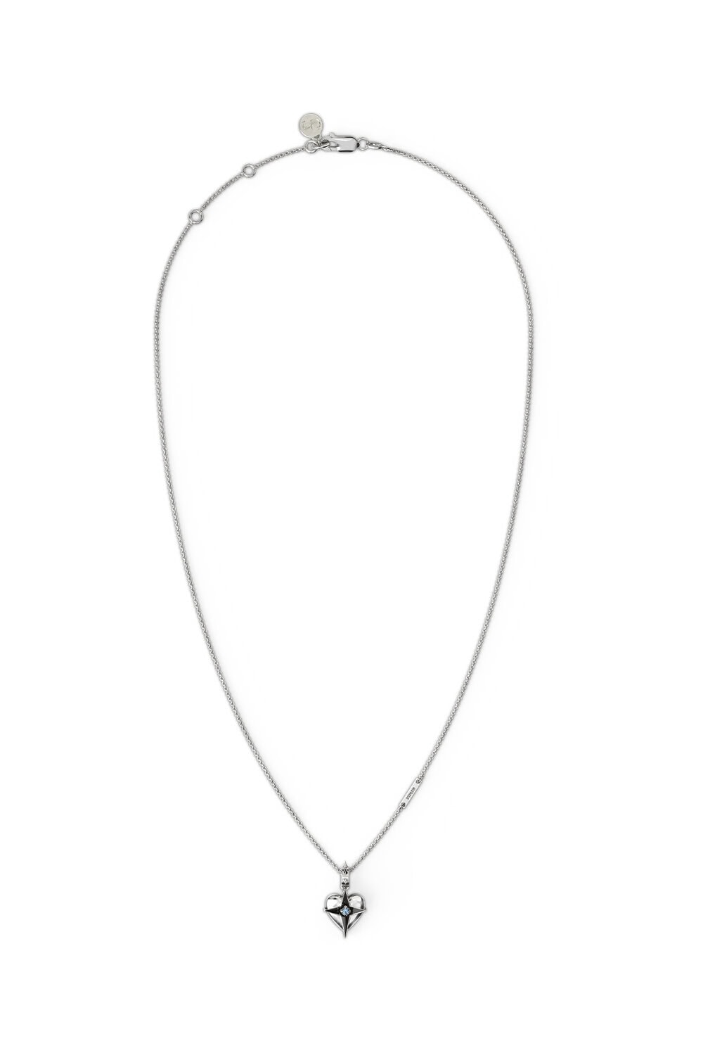 Celestial Heart Necklace Silver_0