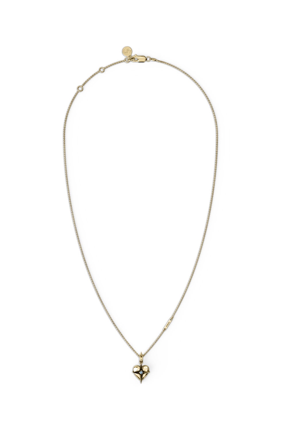Celestial Heart Necklace Gold Plated_0