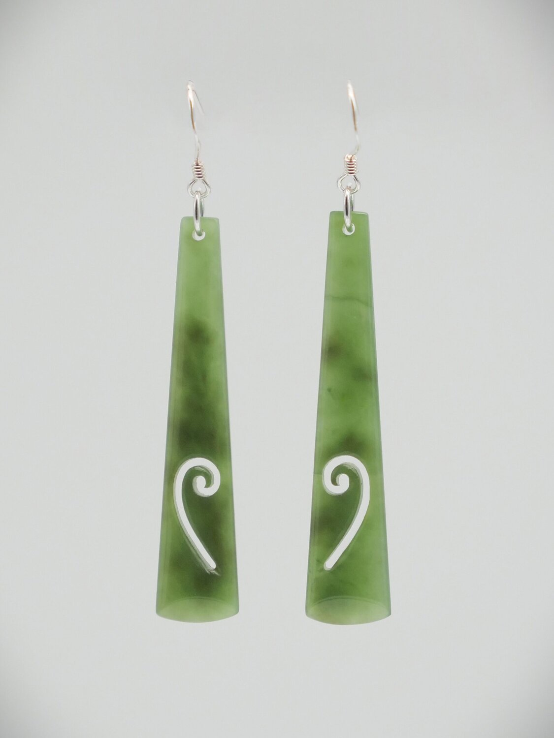 Pounamu Earrings with Koru_0