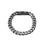 Stainless Steel & Antique Grey Chain Bracelet_0