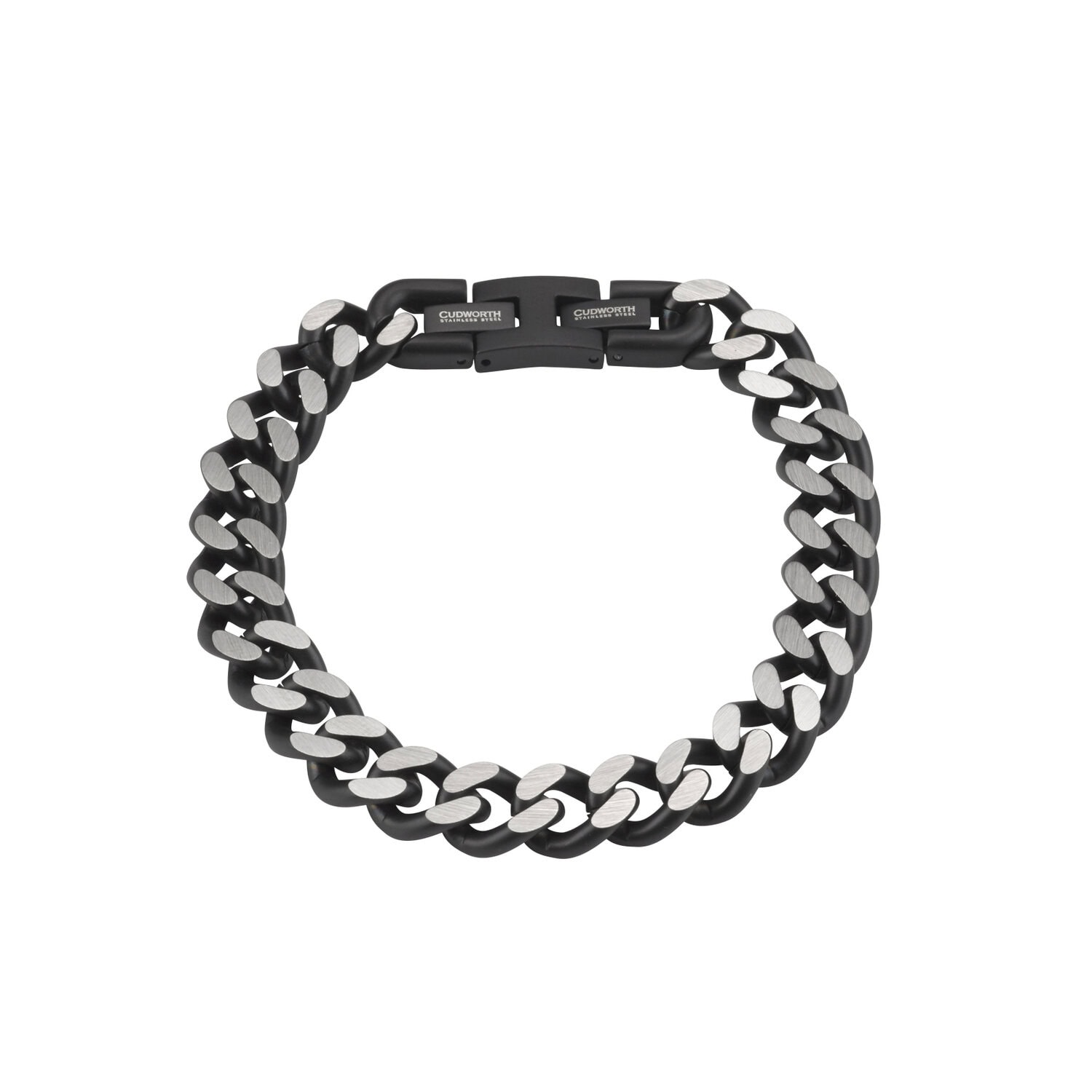 Stainless Steel & Antique Grey Chain Bracelet_0