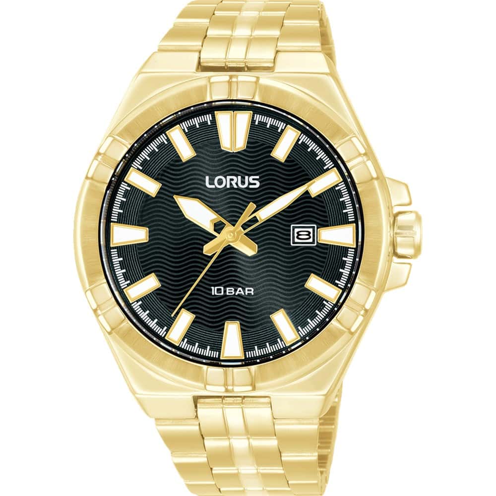 Gold Analogue Watch 100m_0