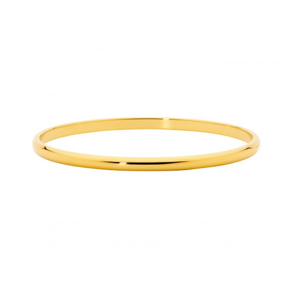 Gold Plated Stainless Steel 3mm Bangle_0