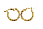 9ct Gold Filled Plain Hoops_0