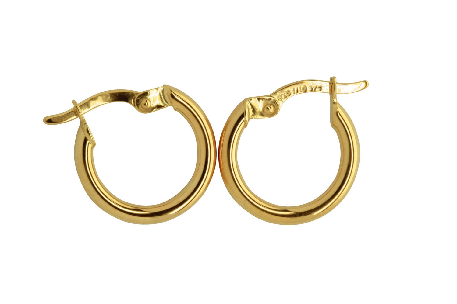 9ct Gold Filled Plain Hoops_0