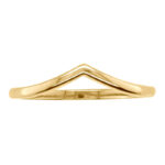 9ct Yellow Gold Plain V Ring_0