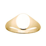 9ct Gold Oval Signet Ring_0