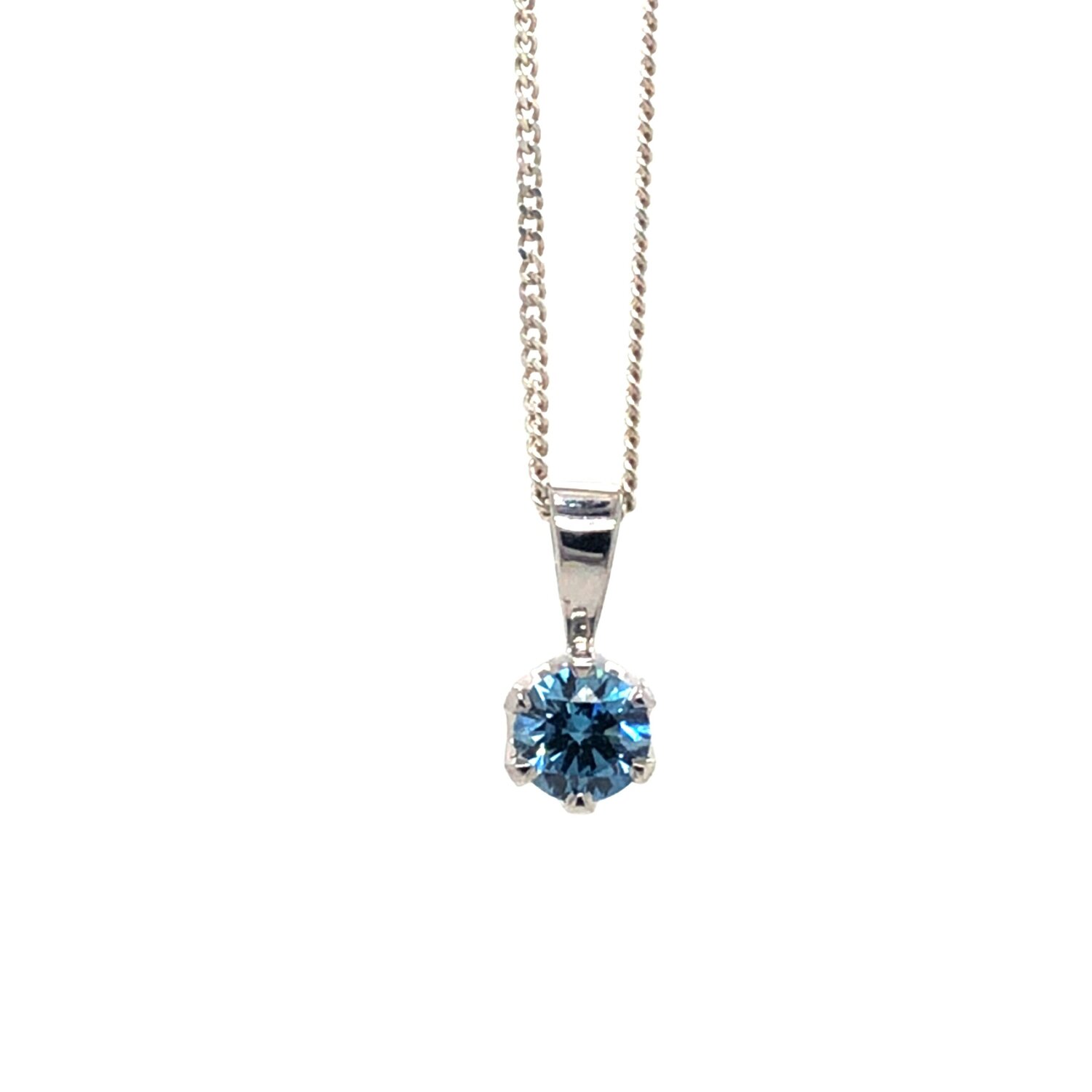 9ct wg fancy blue lab grown diamond pendant handmade._0