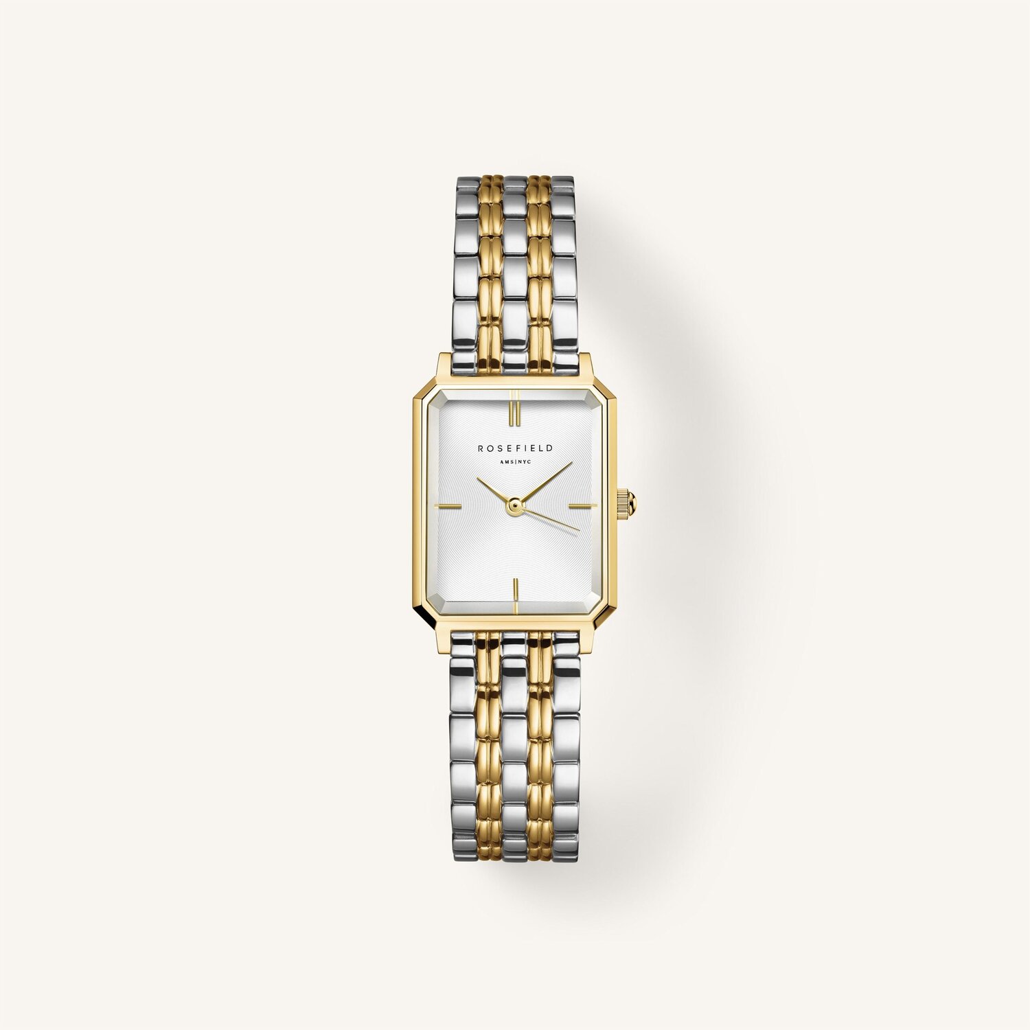 Rosefield Duo Tone Octagonal Analogue Watch_0