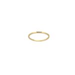 18ct Gold plated sterling silver cz ring_0