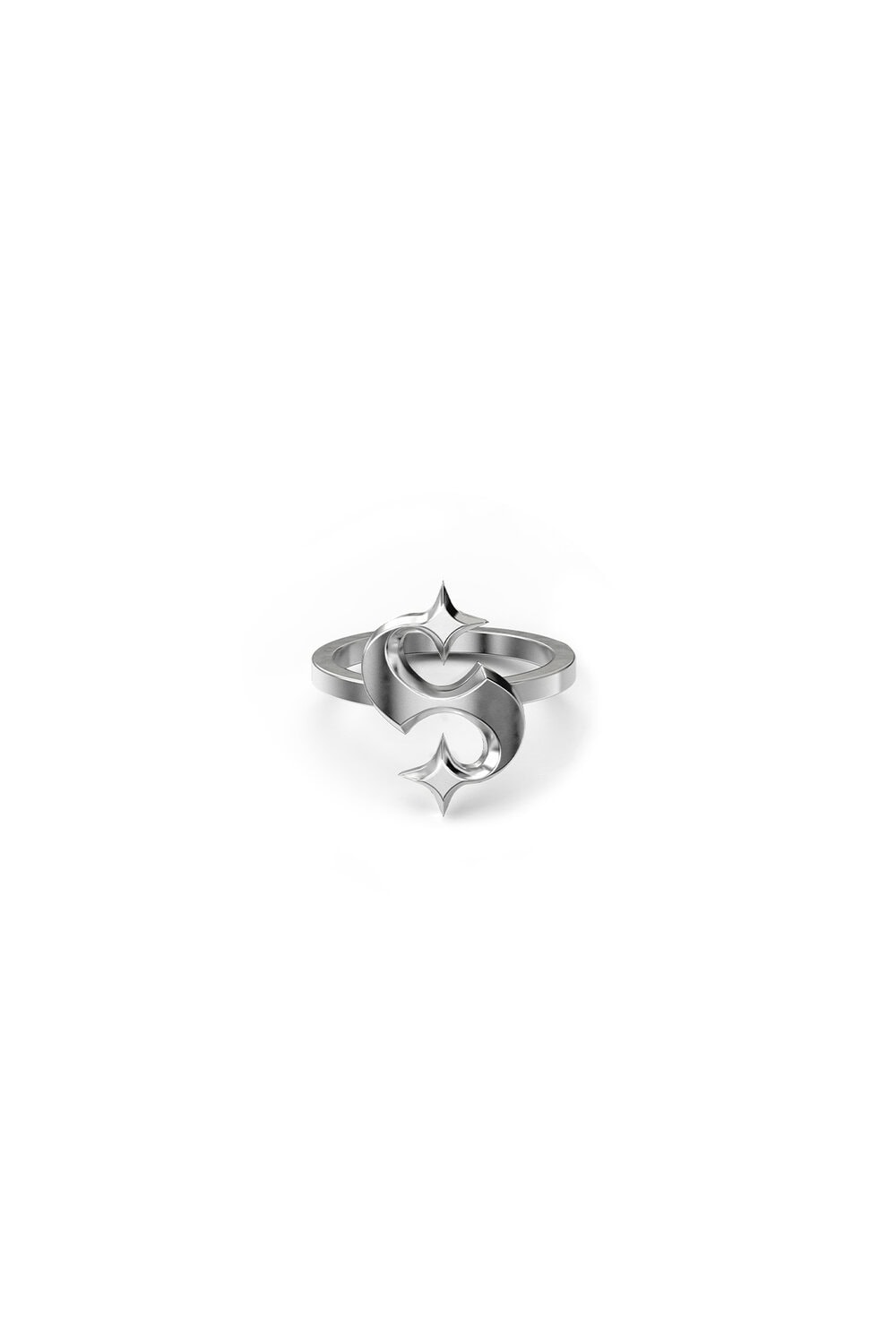 Hidden Hearts Ring (Gothic S) Silver_0