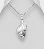 Sterling Silver Shell Pendant with SS chain_0