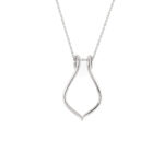 Silver Ring Holder Pendant and Chain_0
