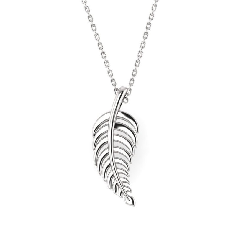 MEMENTO Silver Fern Necklace_0