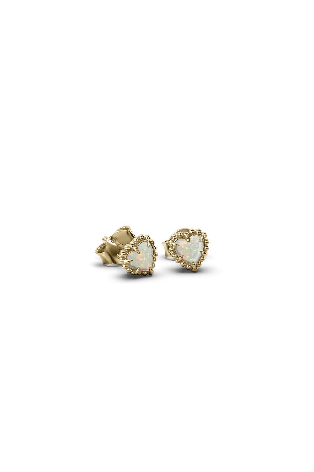 Dahlia's Heart Earrings Gold Plated_0