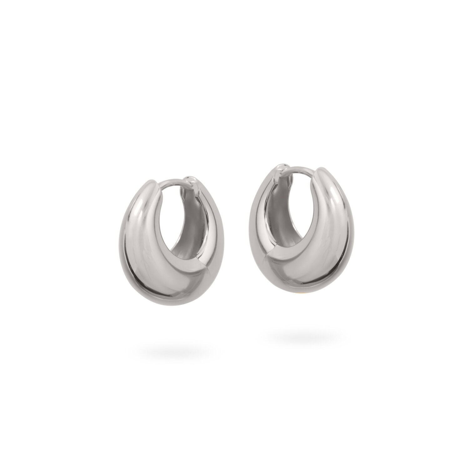 Silver 17mm Crescent Huggies_0