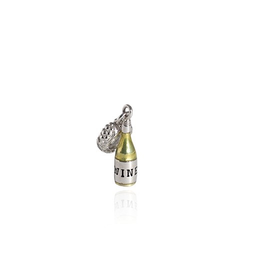 NZ White Wine Pendant Charm - Joy_0