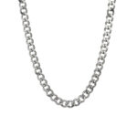 Stainless Steel Thick Curbed Link Neck Chain 60cm_0