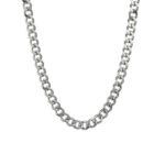 Stainless Steel Thick Curbed Link Neck Chain 65cm_0