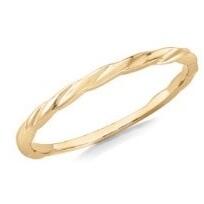 9ct Gold Slim Twist Band_0