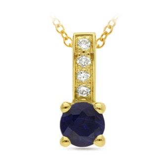 9ct yg sapphire and diamond pendant_0