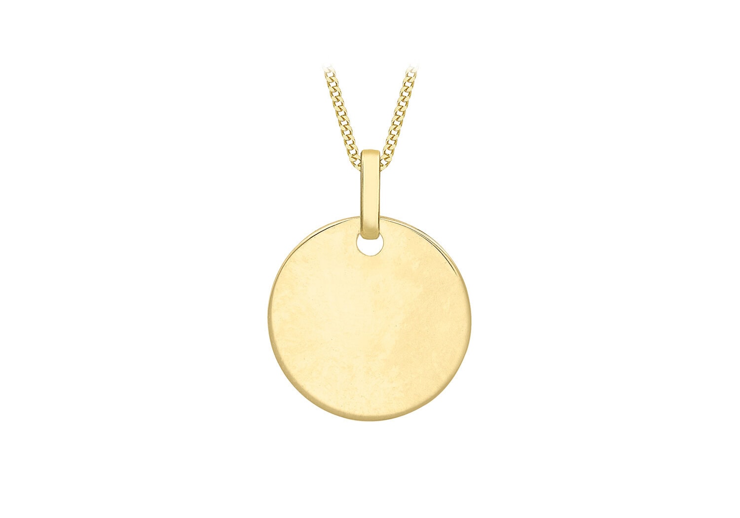 9cy Gold Disc Pendant_0