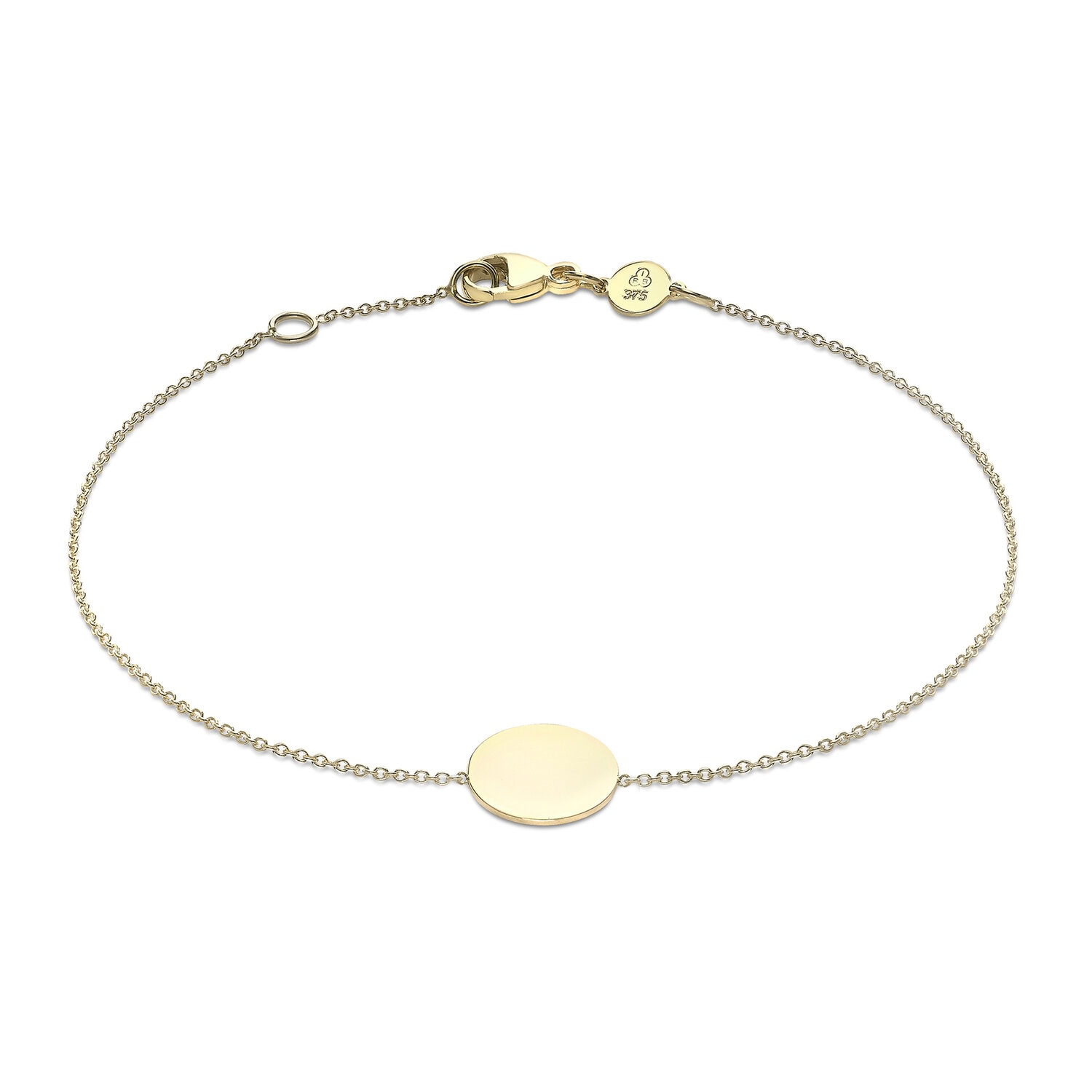 9ct Gold Mini Disc Bracelet_0