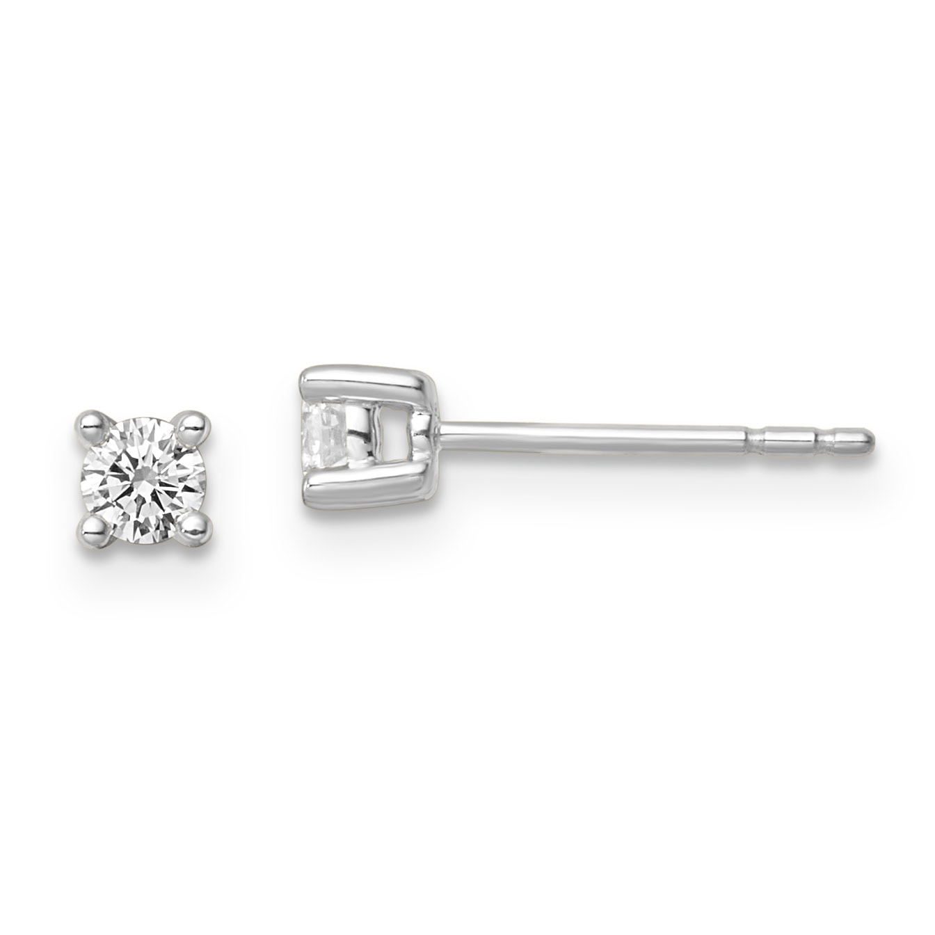 9ct Gold Lab Diamond Solitaire Studs_0