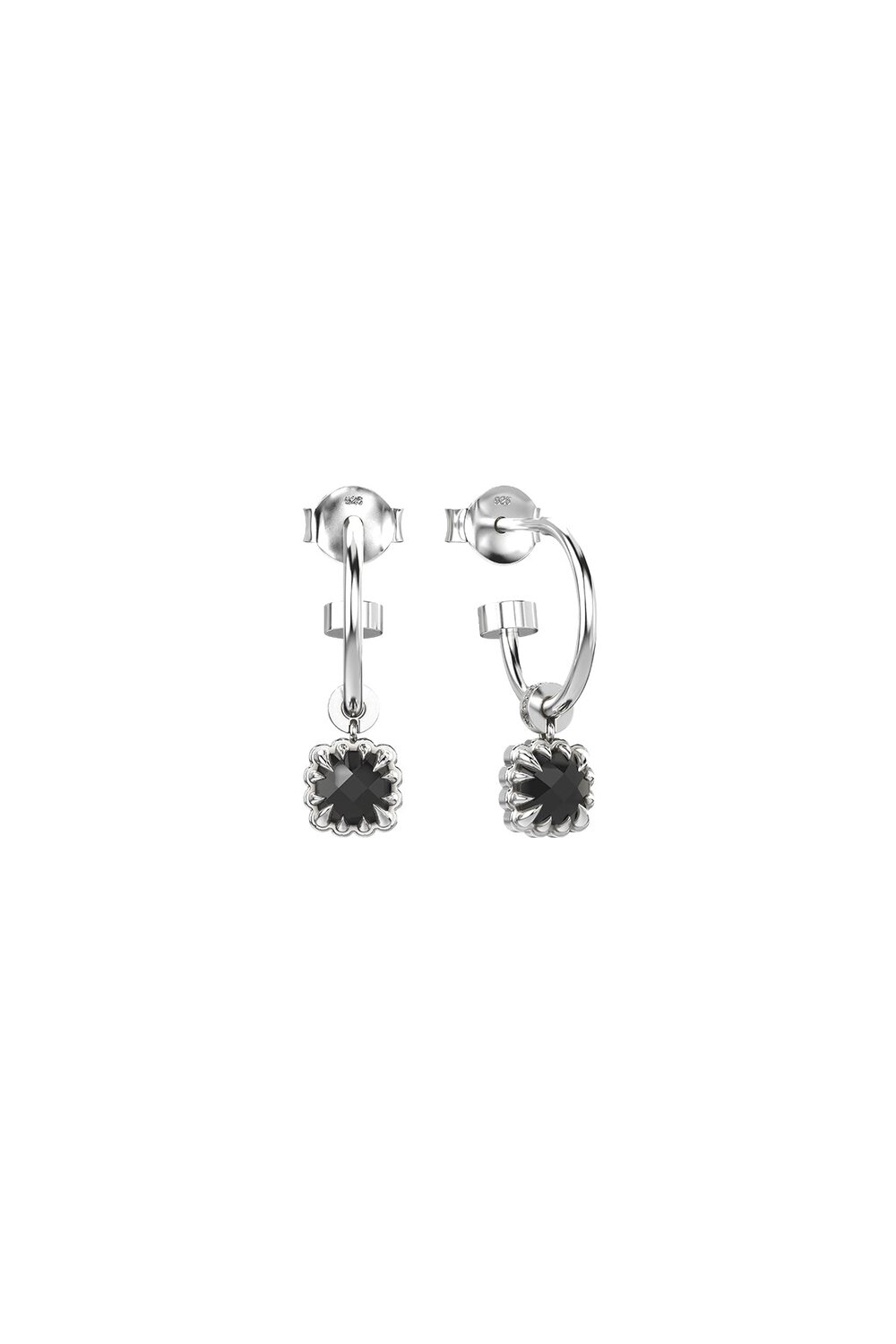 SGC Baby Claw Anchor Sleeper sterling silver and onyx_0
