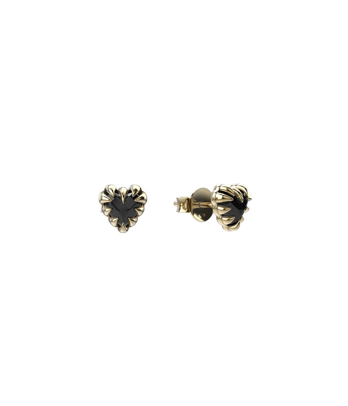 Mini Love Claw Earrings Onyx_0