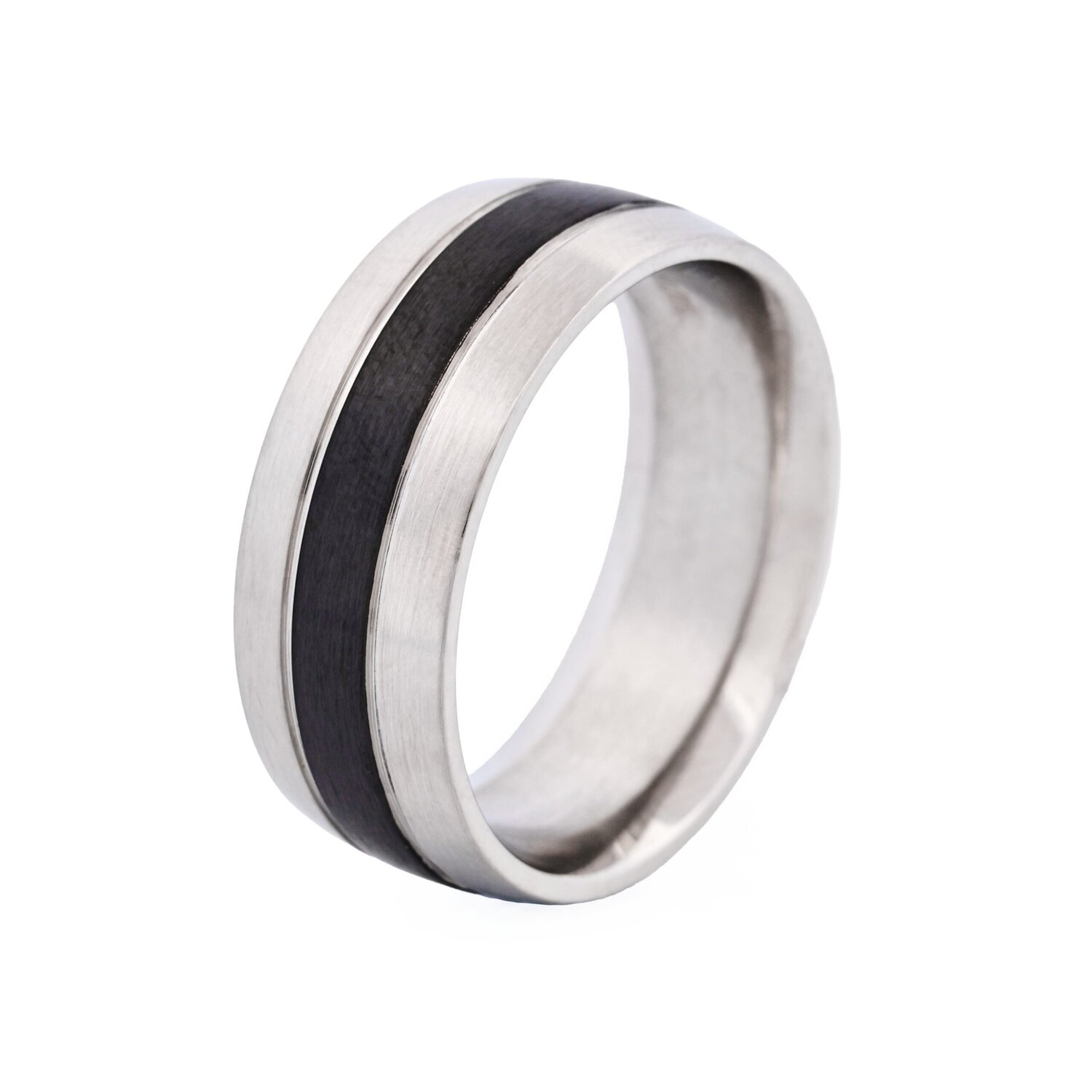 Stainless Steel Gun Metal Ring_0