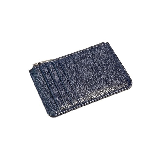Leather Card Holder Navy_0