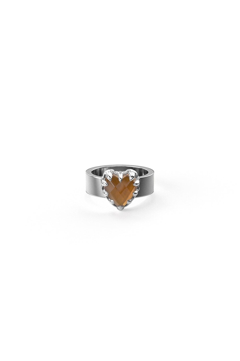 SGC Love Claw Ring Citrine Sterling Silver_0