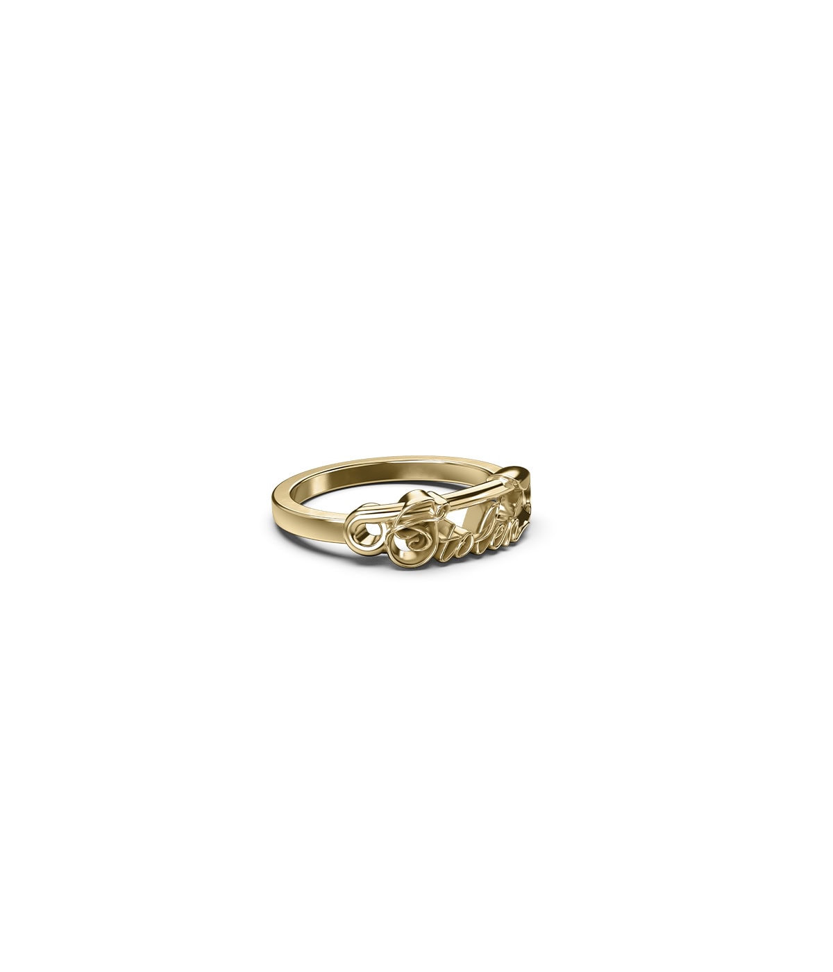 Scripted Pin Ring Gold Plated_0