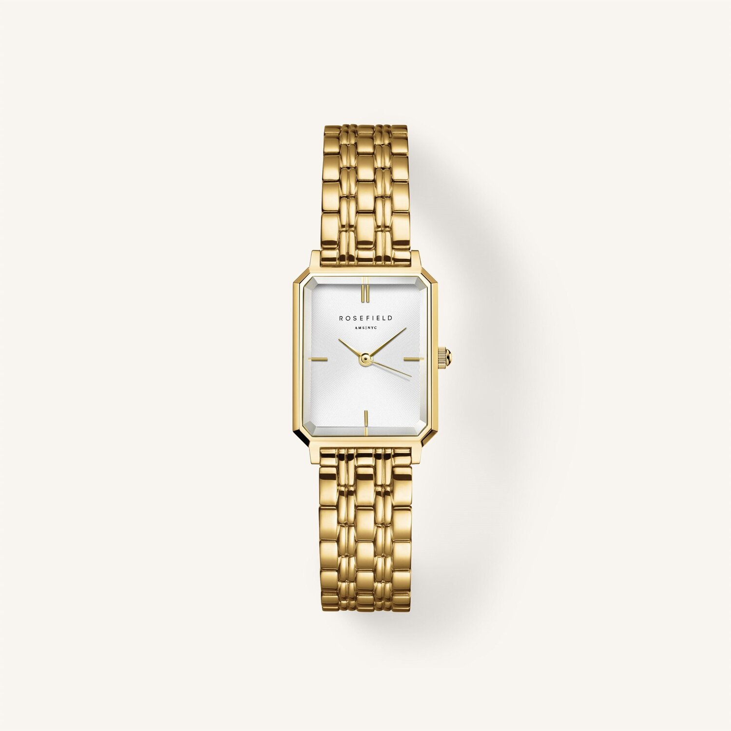 Gold Octagonal Analogue Watch_0