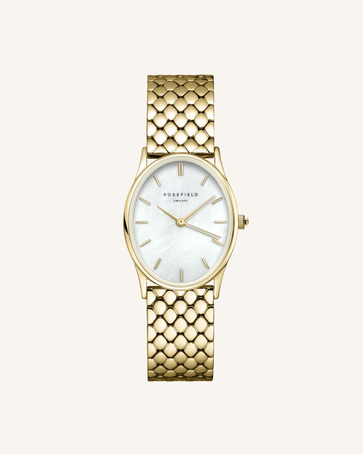 Gold Oval Analogue Watch_0