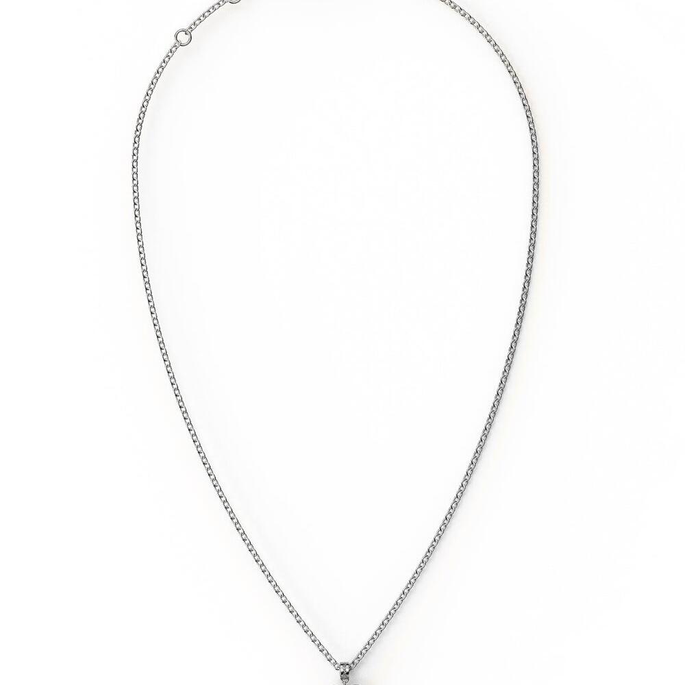 Sterling Silver and Peridot Heart Necklace_0