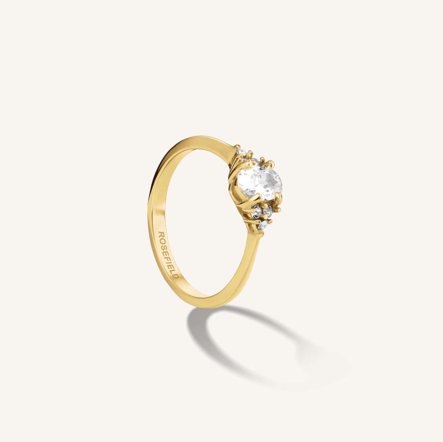 Gold Plated Stainless Steel Vintage Style Ring_0