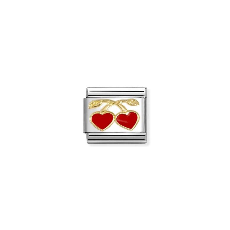 LOVE Red Hearts Cherries Charm_0