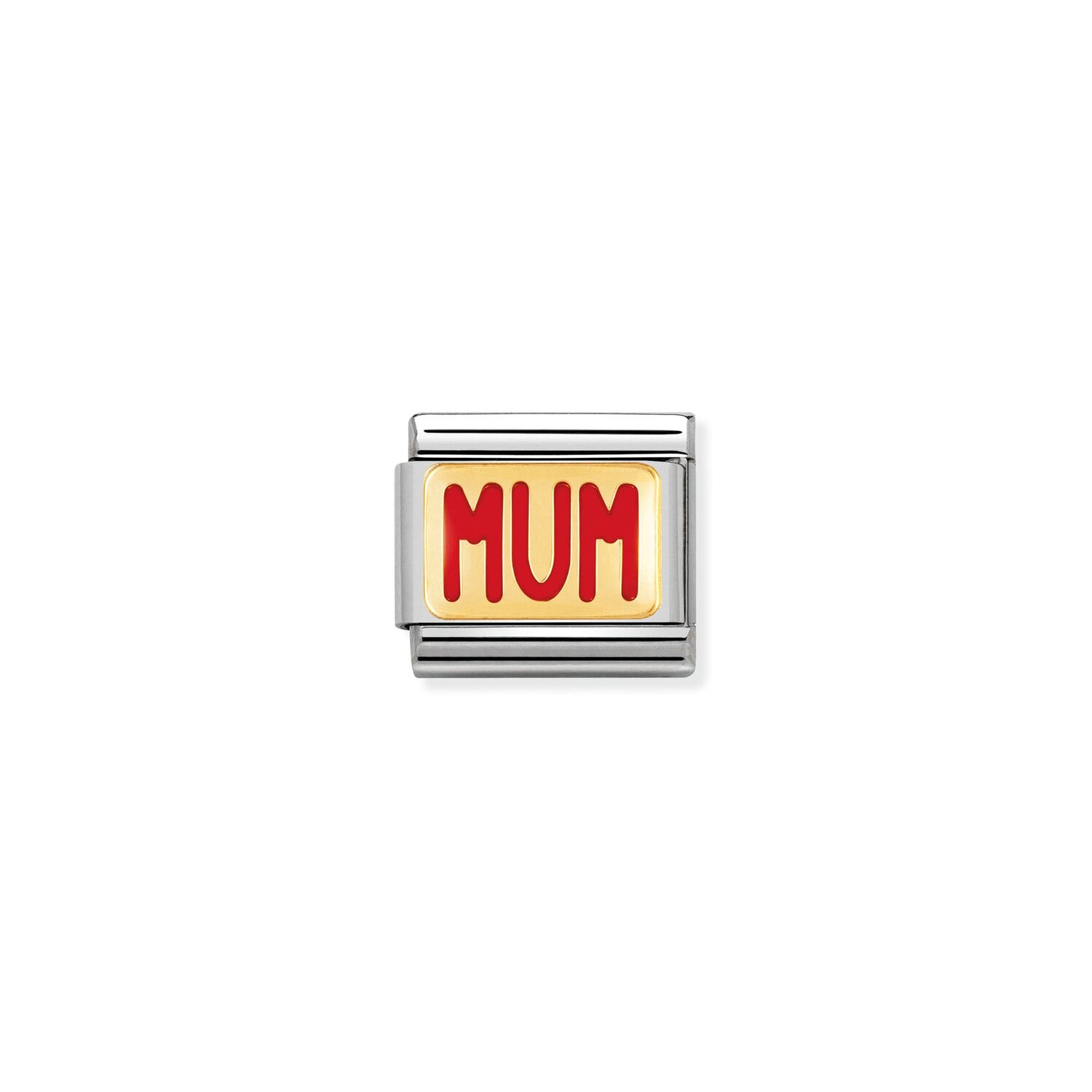Mum Gold and Enamel Composable Charm_0