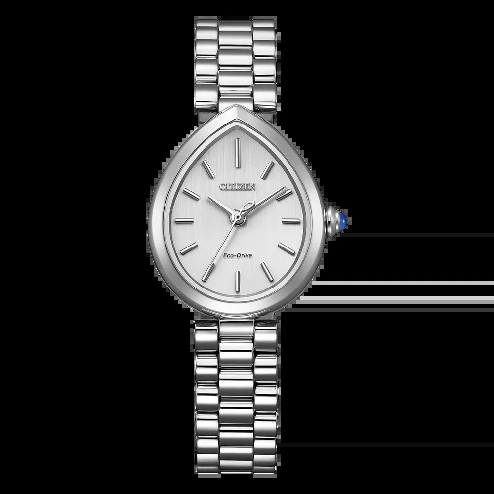 Citizen lds silver eco-drive teardrop watch_0