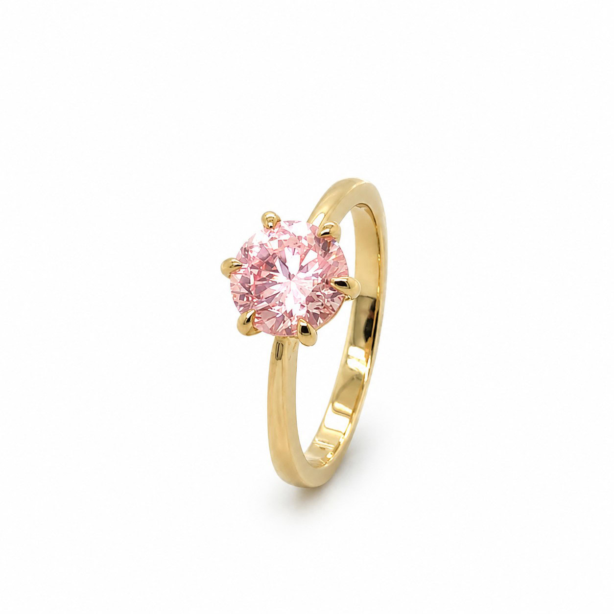 Pink Lab Diamond ring._0