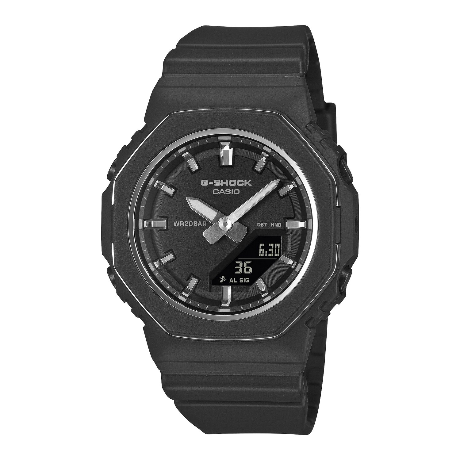 G-Shock Womens Duo Watch Black with Metalic Bezel 200m_0