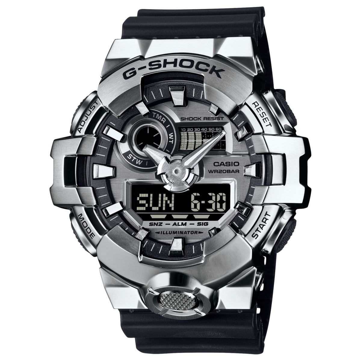 G-Shock G-Steel Duo Silver and Black 200m_0