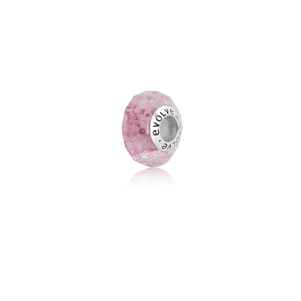 Evolve Promise Glass Bead Charm Pink_0