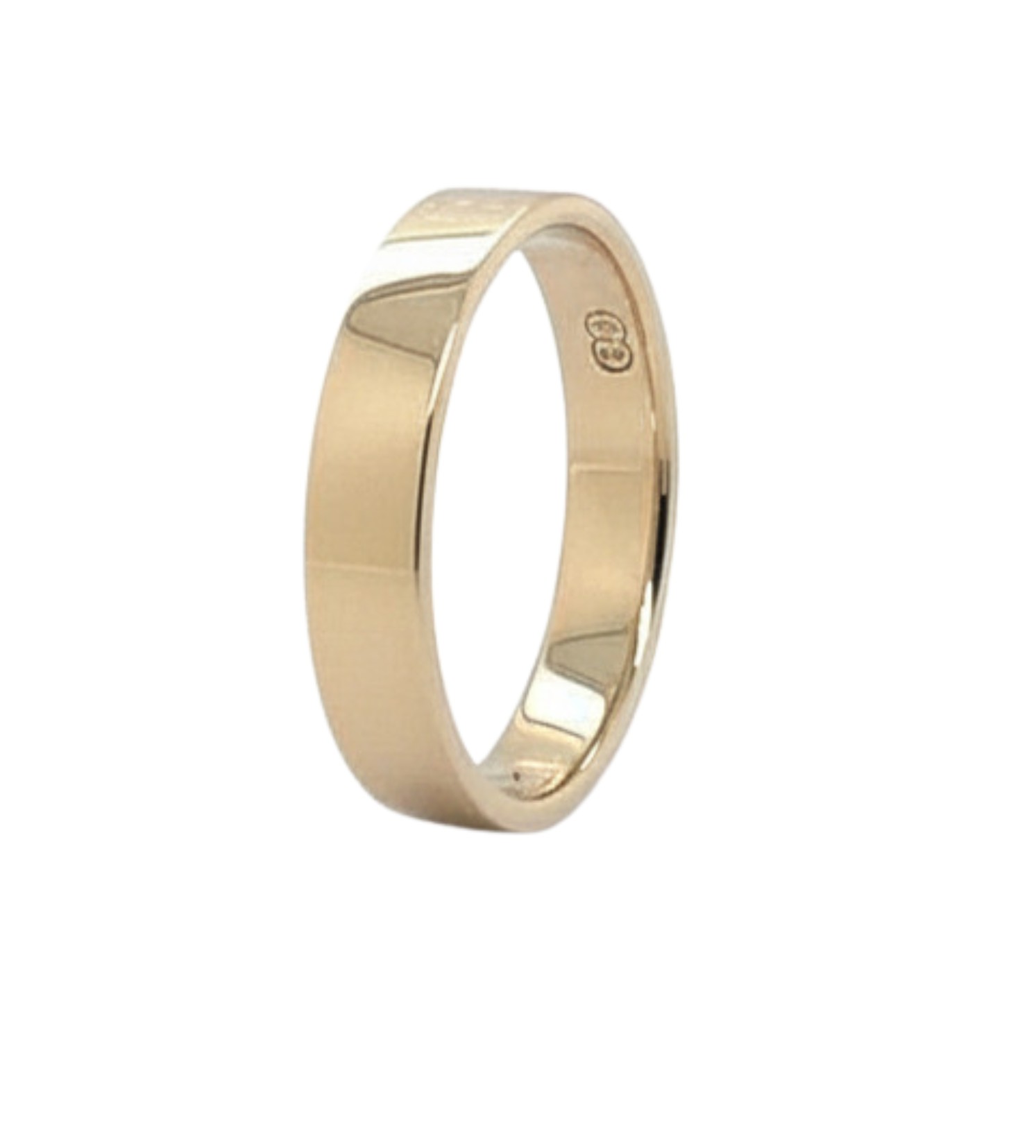 9ct yg wedder 4mm size O 3.16gm_0