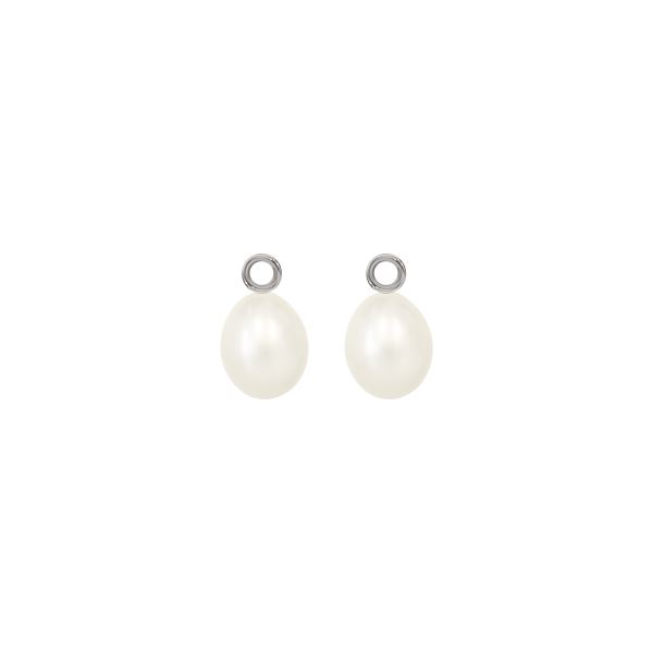 7mm Fresh Water Pearl Drop Sterling Silver Earring Component_0